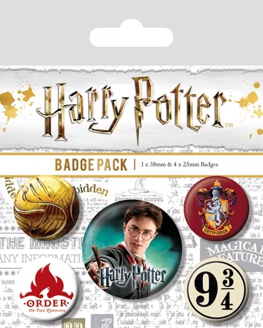 Set HARRY POTTER-badges – Griffoendor