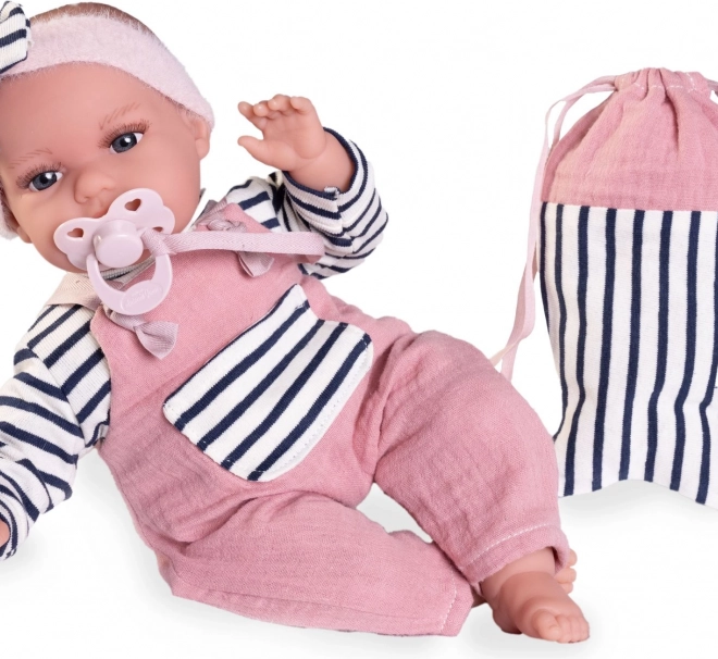 Realistische baby pop Antonio Juan Toneta met geluiden en zacht stoffen lichaam - 34 cm