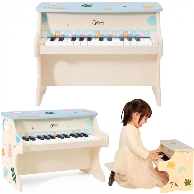 Klassieke Wereld Kinder Muziekpiano met Boekje