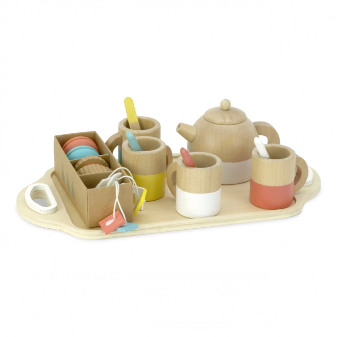 Grote houten theeset Vilac