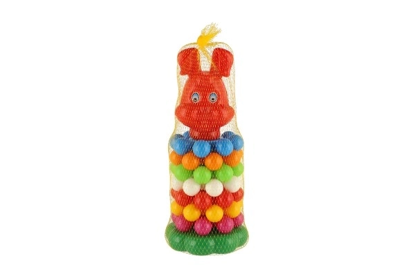 Stapelbare piramide met ringen van plastic 26cm in net 12m+