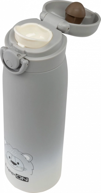 FreeON kinder roestvrijstalen thermosfles 480 ml - Grijs