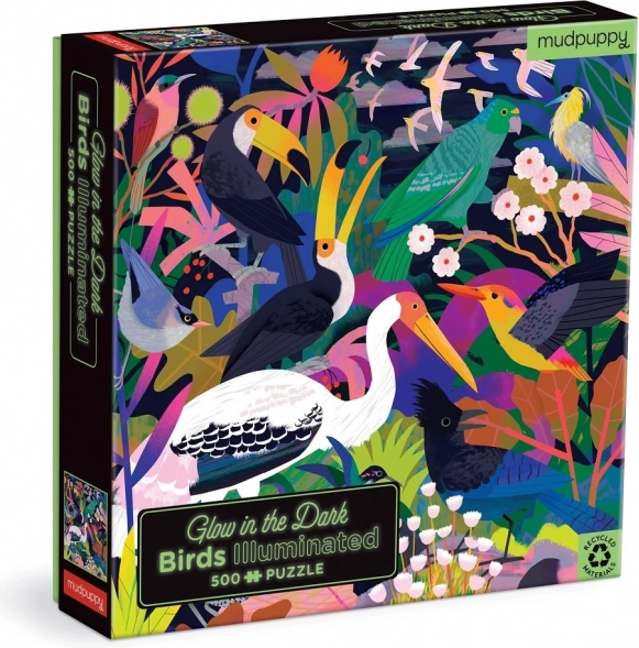 gloeiende puzzel vogels 500 stukjes