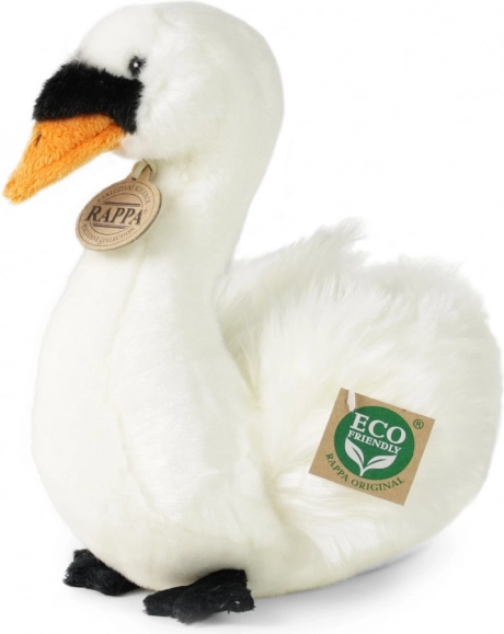 Pluche zittende zwaan 23 cm eco friendly