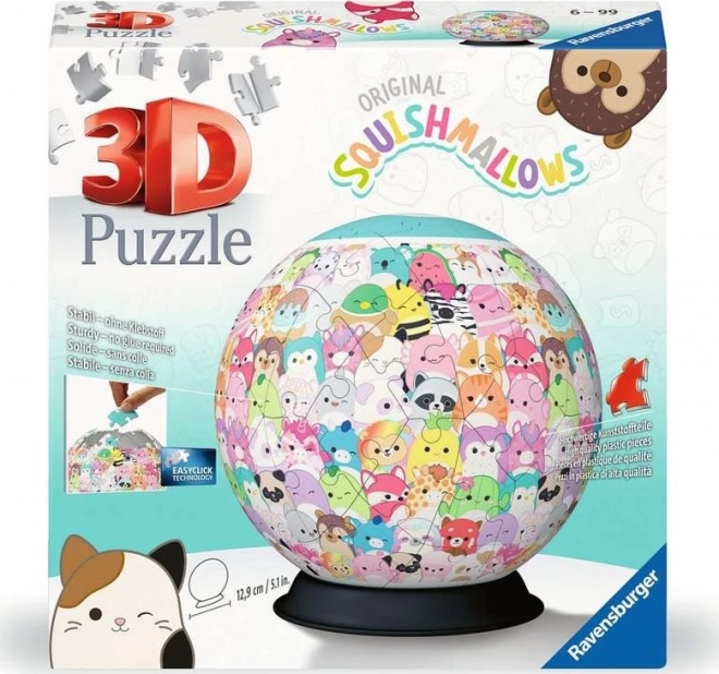RAVENSBURGER 3D Puzzlebal Squishmallows 72 stukjes