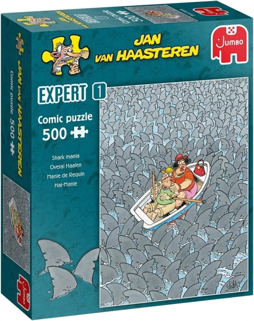 Puzzel JUMBO Jan van Haasteren Expert 1: Haaienmanie 500 stukjes