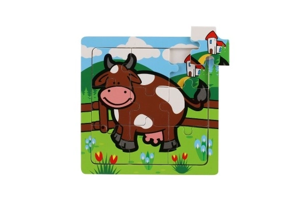 Mini puzzel Mijn eerste dieren - 9 stukjes