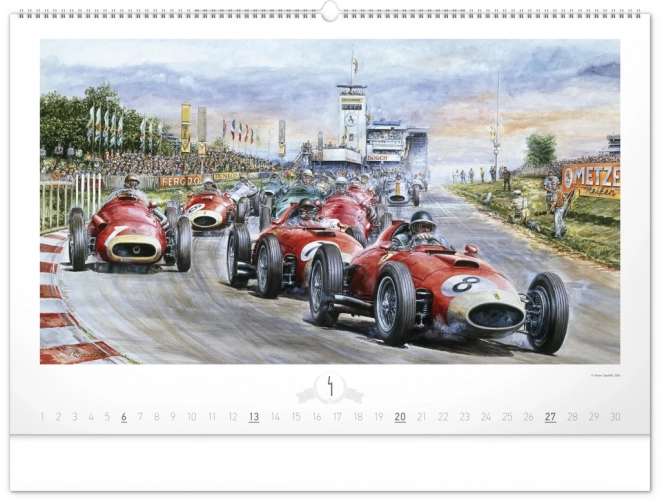 NOTIQUE Muurkalender Oldtimers – Václav Zapadlík 2025, 64 x 42 cm
