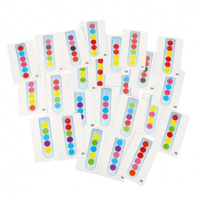 Educatieve puzzel - kleurrijke montessoriballetjes