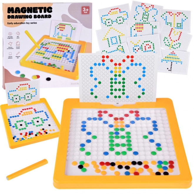 Onderwijs magnetisch bord met staafjes om te stapelen