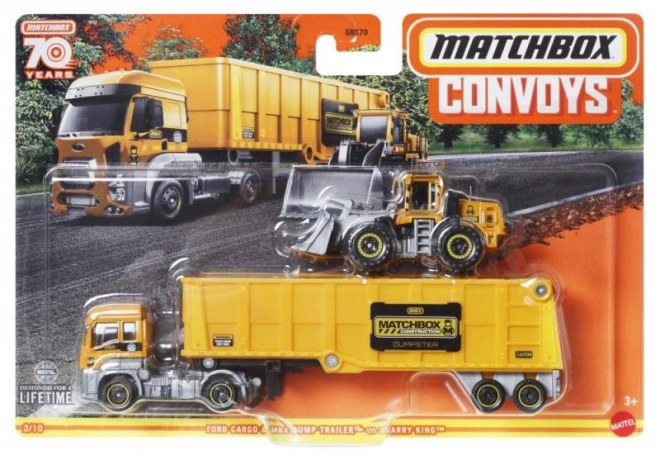 Transportvoertuig + auto Matchbox Convoys