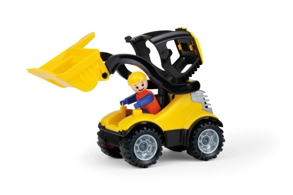 Auto Truckies laadschop kunststof 20cm met figuur in doos 24m+