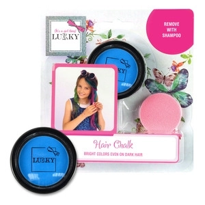 Lukky haarkrijt met applicator donkerblauw