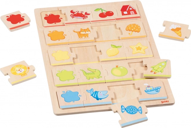 Houten puzzel Goki Kleuren