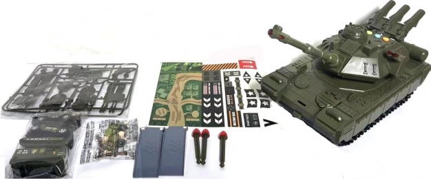 Tanktransporter – speelset met licht en geluid
