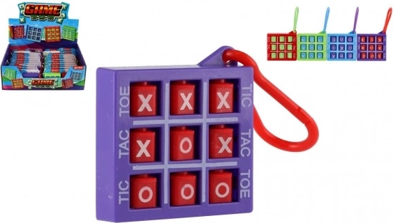 Hanger spel Boter-kaas-en-eieren 5 × 5 cm – zakformaat reisspel