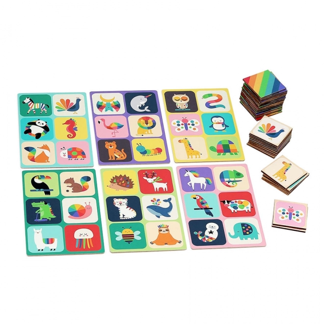 Vilac Houten bingo regenboogdieren