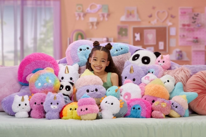 Pluche Grote Fluffie Stuffiez - Regenboog