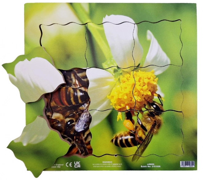 Just Jigsaws 600 Bij – houten gelaagde puzzel