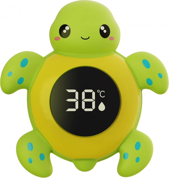 Kinder badthermometer schildpad 2-in-1 voor het meten van water- en kamertemperatuur