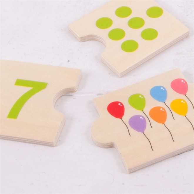 Bigjigs Toys Educatieve puzzel tellen