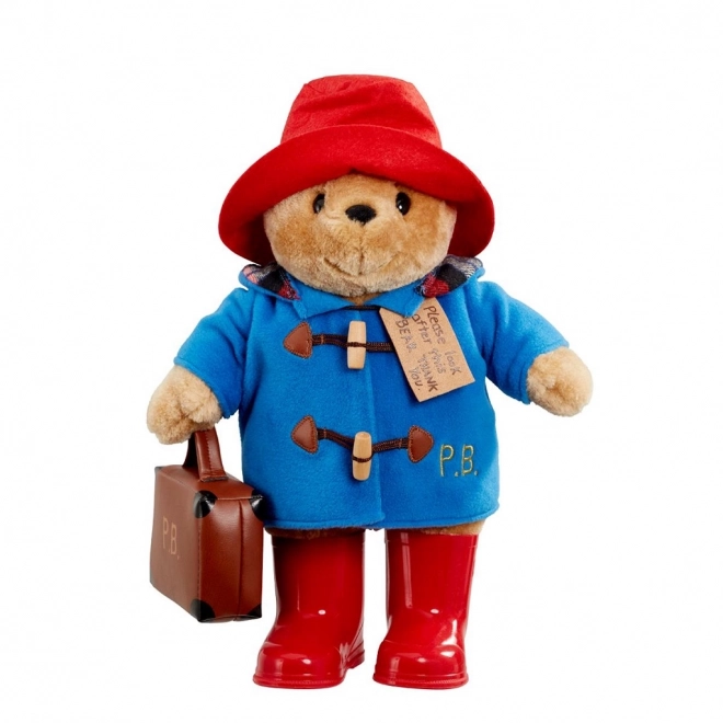 Regenboog Pluche Paddington met laarzen en koffertje