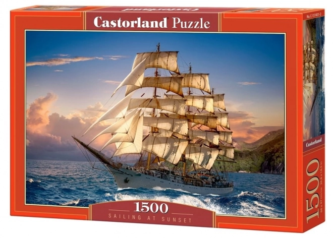 Puzzel Boot bij schemering