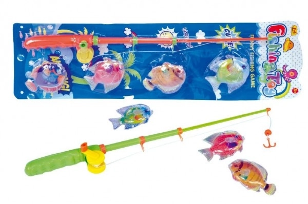 Magnetisch spel Vissen vangen - hengel en 4 visjes