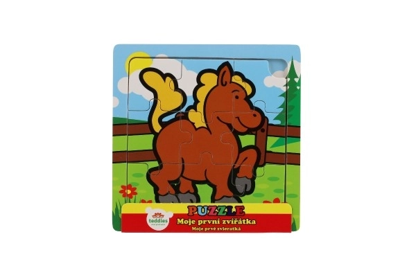 Mini puzzel Mijn eerste dieren - 9 stukjes