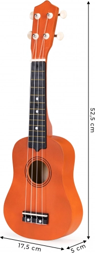 Stemmbare ukulele voor de eerste akkoorden