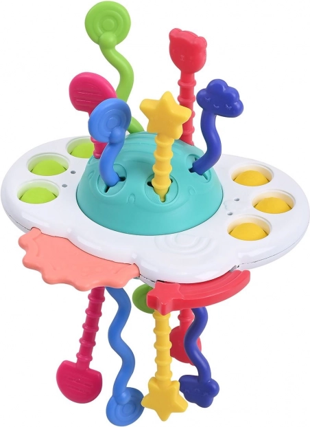 Playgo sensorisch rekbaar speeltje met bubbels 16 cm