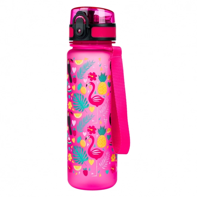 BAAGL Tritan fles voor drinken Flamingo's, 500 ml