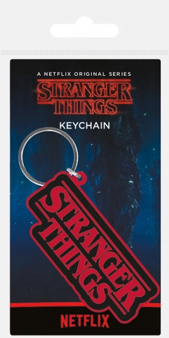Rubberen sleutelhanger, Stranger Things - logo
