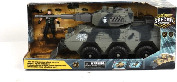 Militair voertuig met accessoireset