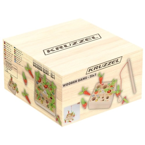 Houten Montessori spel 2-in-1 - Worteltuin voor kinderen