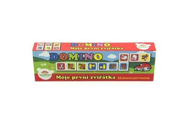 Domino Mijn eerste dieren 28st gezelschapsspel in doosje 21x6x3cm