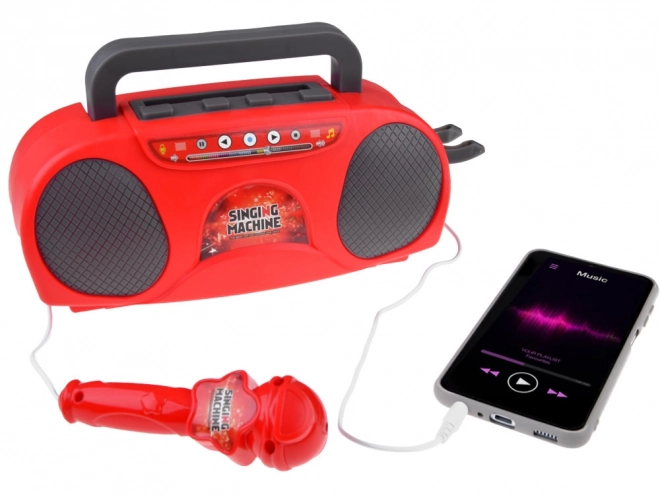 Kinder radio met draadloze luidspreker en microfoon