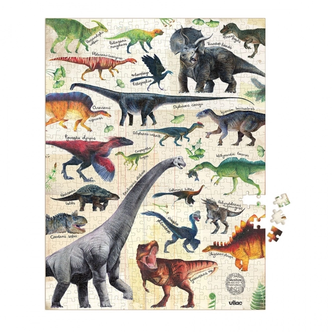 Puzzel dinosaurussen 500 stukjes