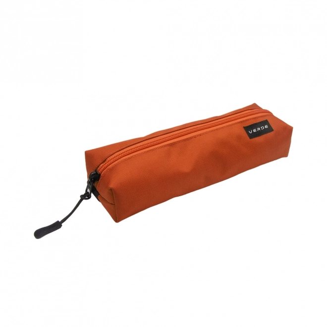 Breed etui met elastiek Baksteenrood