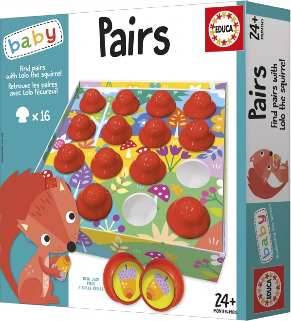 EDUCA Baby Zoek paren met eekhoorn Lolo
