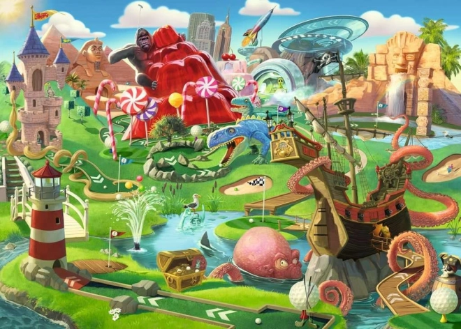 Ravensburger puzzel Minigolfparadijs XXL 500 stukjes