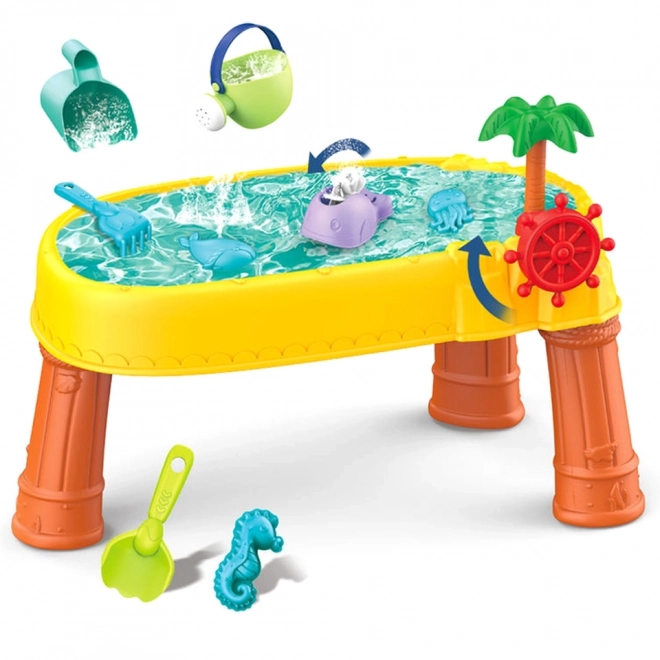 Woopie watertafel 2in1 zandbak en piratenschip