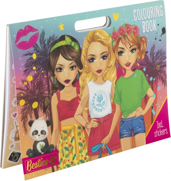 Kleurboek Besties met stickers