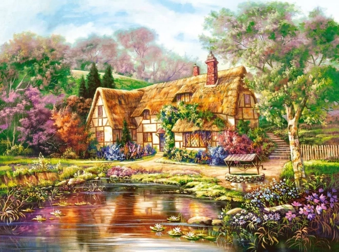 Puzzel 3000 stukjes Schemering bij Woodgreen Pond