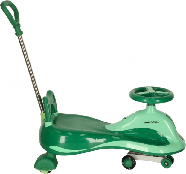 Groene rijende speelgoed Swing Fix voor kinderen