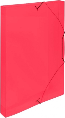 A4 archiefdoos met elastiek rood