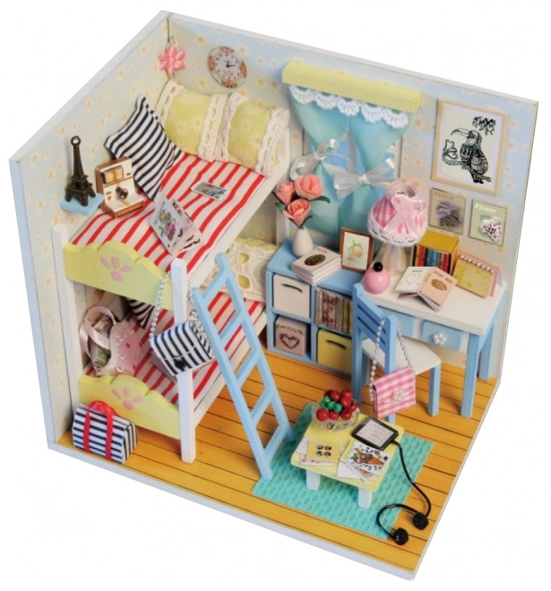 Negen miniatuurhuisjes Terugkeer naar de kindertijd