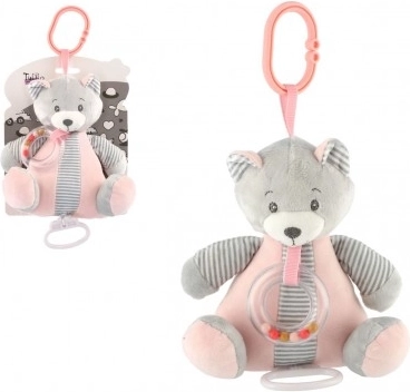 Muzikale pluche teddybeer met clip