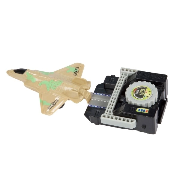 Plastic uitklapbare straaljager 10 cm