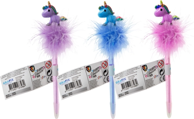 Kleurige pen met eenhoorn